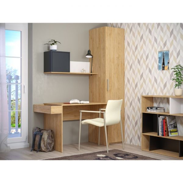 Шкаф для одежды Гравити 10.76, 448х503х2103, Гикори Рокфорд натуральный