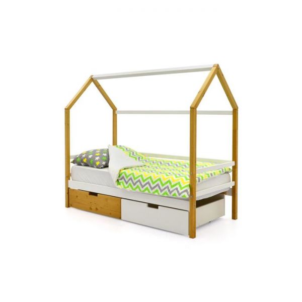 Детская кровать-домик Бельмарко Svogen дерево-белый