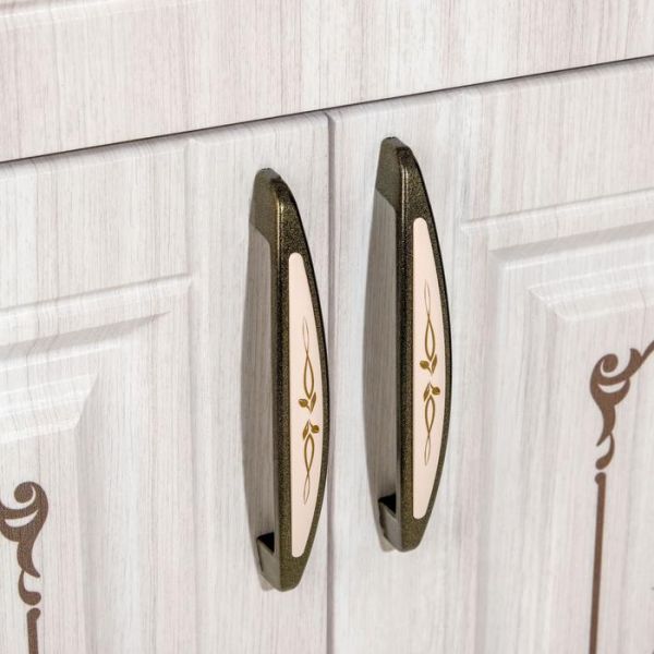 Шкаф напольный Велес с ящиком 600х446х820 белый/сандал белый