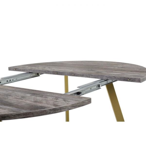 Стол РИМ D-940(+450)  Сосна Пасадена/Опора Гермес, Цвет: Золото