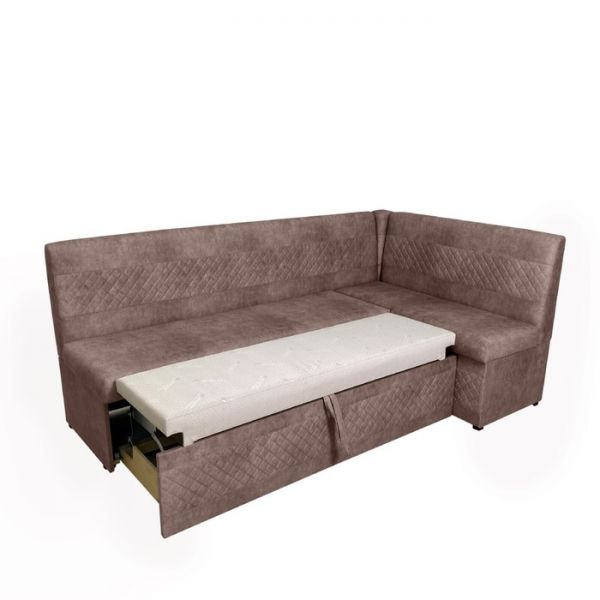 Кухонный уголок «Фантазия», левый угол, цвет эмилия дарк браун