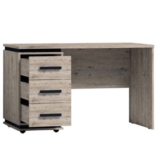 Стол письменный Nature 84, 1230 ? 590 ? 750 мм, цвет гаскон пайн / чёрный