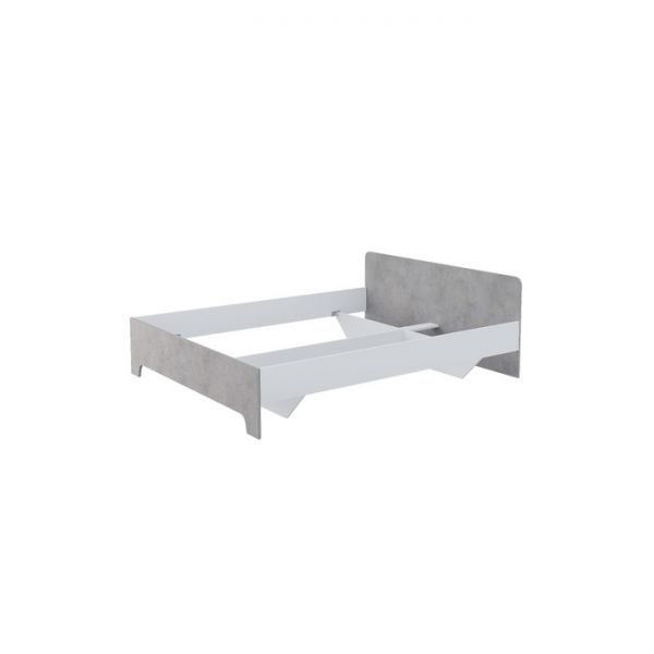 Кровать Victor с основанием, 1600 см, цвет бетон
