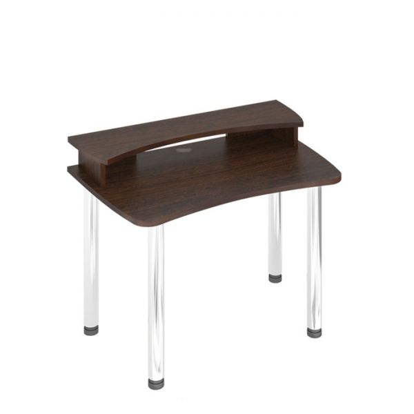 Стол СКЛ-Софт120МО с надстройкой, 1200 ? 750 ? 950 мм, цвет белый жемчуг