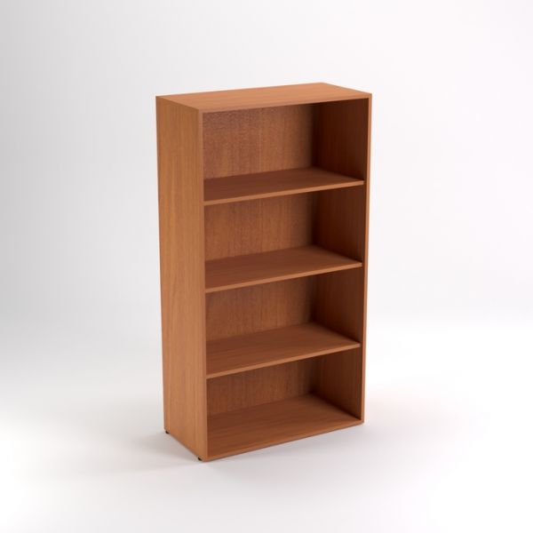 Шкаф стеллаж средний НШ-18, 760 ? 380 ? 1520 мм, белый шагр