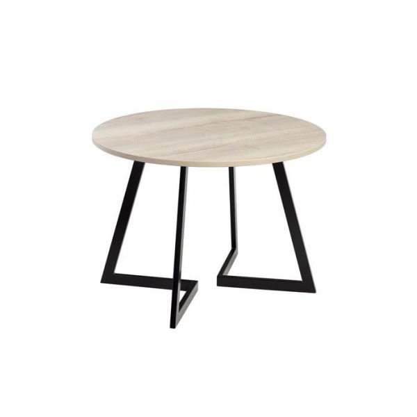 Стол ГЕРМЕС D-940 Дуб Галифакс белый/Опора Гермес, Гаспар-К, Черный матовый