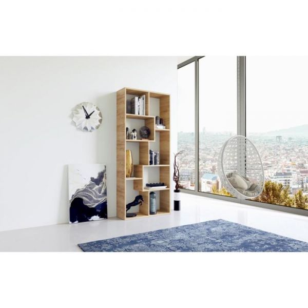 Стеллаж «Матрица», 684 ? 250 ? 1620 мм, цвет дуб молочный