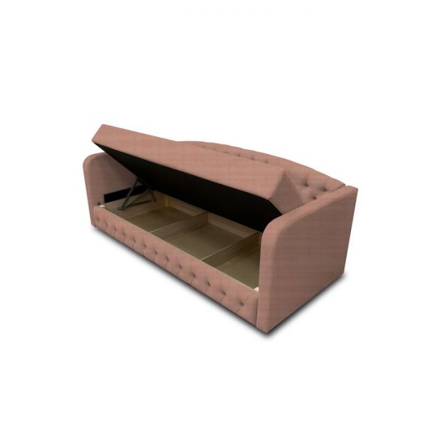 Диван-кровать с каретной стяжкой «Гарвард 2», велюр, цвет shaggy wine