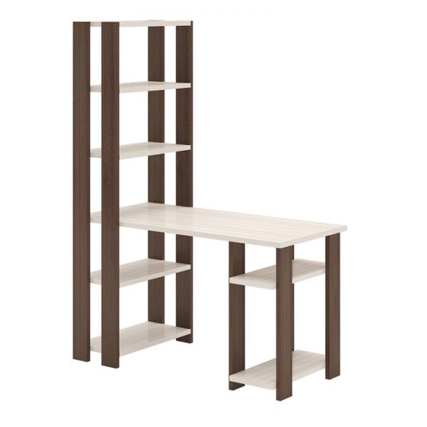 Компьютерный стол, 1300 ? 650 ? 1800 мм, цвет белый