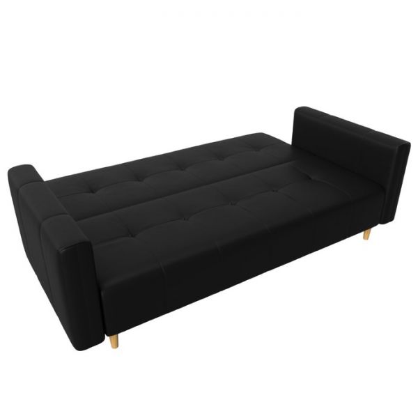 Прямой диван-книжка «Вест», механизм книжка, экокожа, цвет бежевый