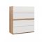 Комод «Дакота», 4 ящика, 801 ? 408 ? 911 мм, цвет дуб сонома / белый глянец