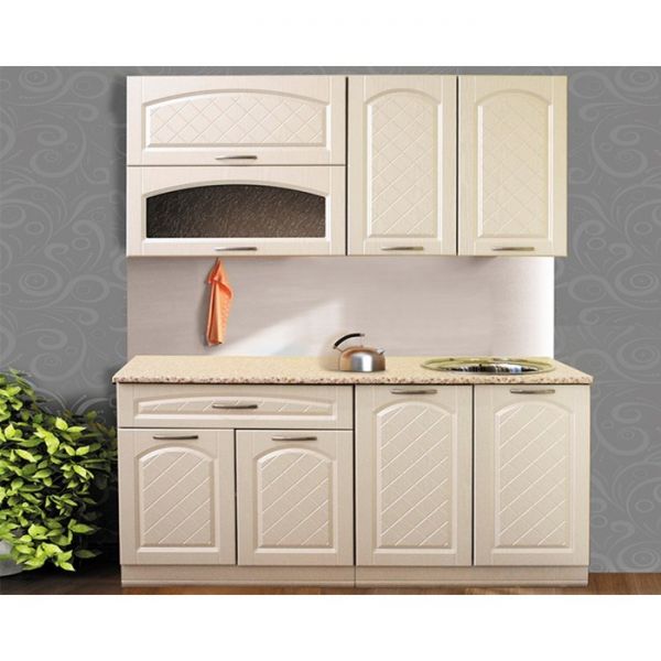 Кухонный гарнитур «Венеция», 1600 ? 600 цвет ясень жемчуг