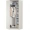 Шкаф угловой с зеркалом «Азалия 23», цвет бодега белая