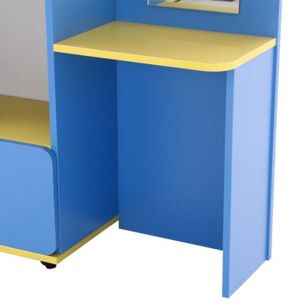 Уголок ряжений с трюмо 1050х300х1100  Синий/жёлтый/красный