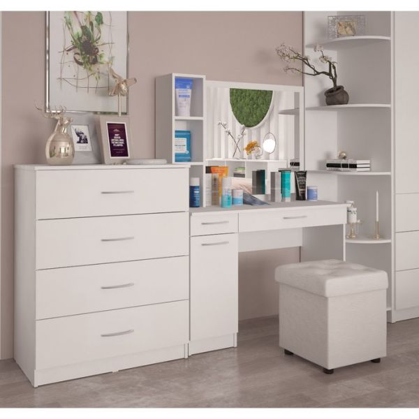 Комод «Париж», 800 ? 450 ? 1004 мм, цвет белый