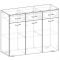 Комод Виго-5, 1200*985*450, Белый/Белый