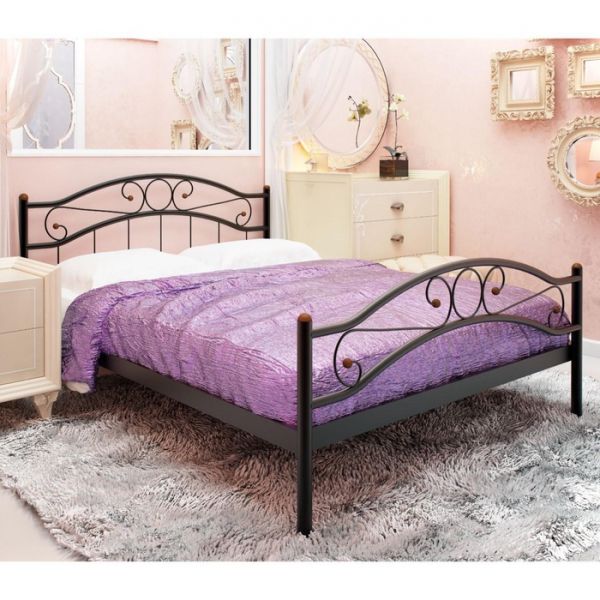 Кровать «Надежда Плюс», 1600 ? 2000 мм, металл, цвет коричневый