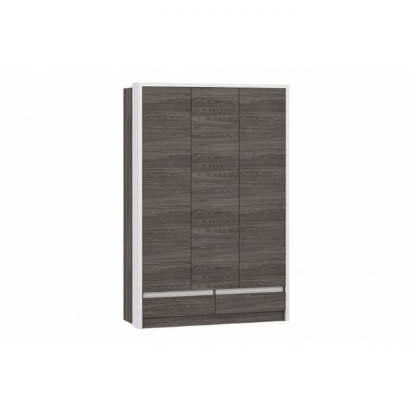 Шкаф 3-х ств Virginia НМ 011.50, 1396х630х2144, Белый Скандинавский/Ясень Анкор темный