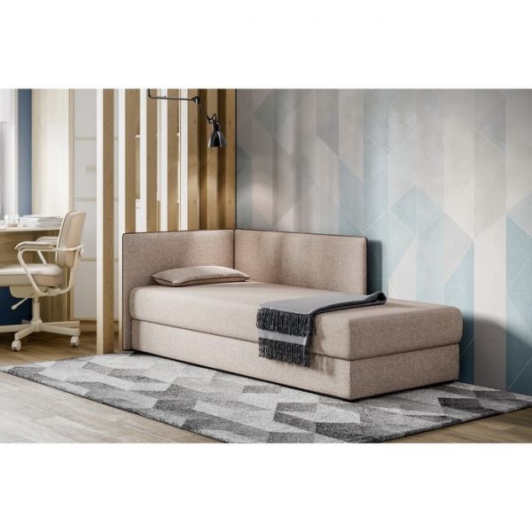 Тахта Миа левый, 1950х810, Шерлок 932/кожзам Мадрид 925