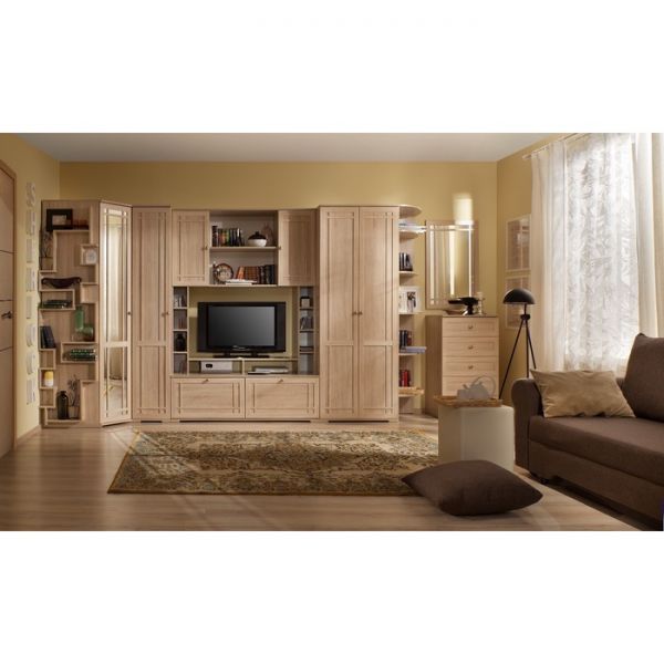 Зеркало навесное Sherlock 7, 599 ? 16 ? 942 мм, цвет дуб сонома