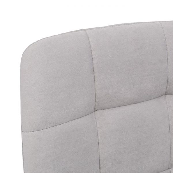 Стул Leset Скай, металл белый/велюр ultra smoke дым