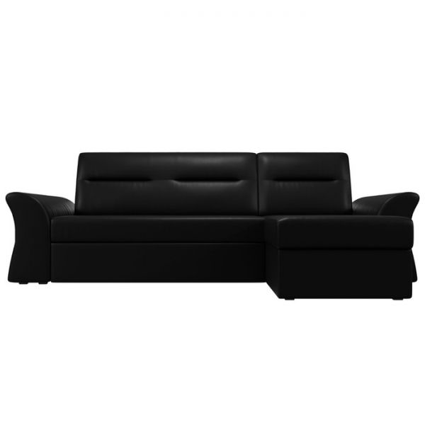 Угловой диван «Клайд», механизм дельфин, экокожа, цвет бежевый