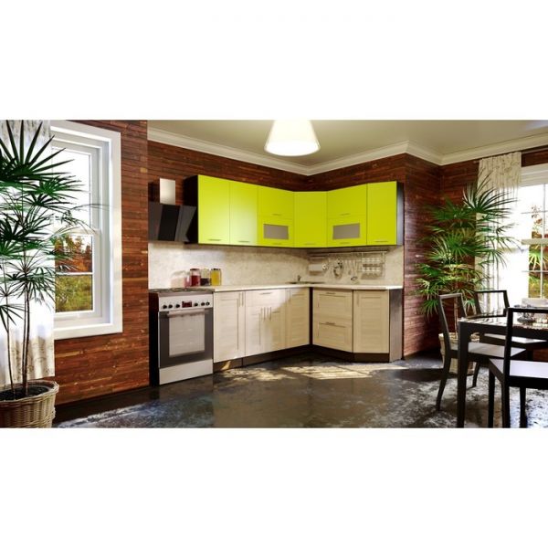 Кухонный гарнитур Маргарита мега прайм 2000*1500