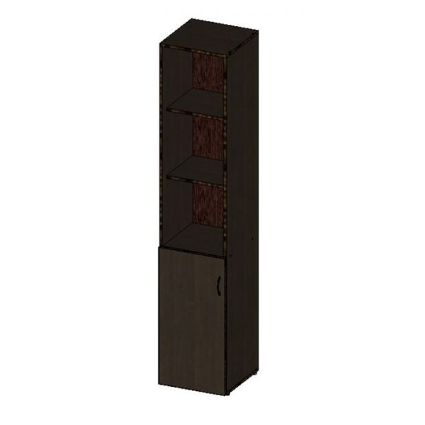 Шкаф для документов НШ-7, 383 ? 380 ? 1890 мм, белый шагр