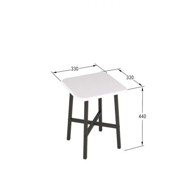 Табурет «Кросс», 330 ? 330 ? 440 мм, цвет дуб американский