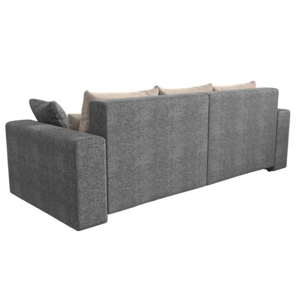 Диван прямой «Мэдисон», механизм еврокнижка, рогожка, цвет серый