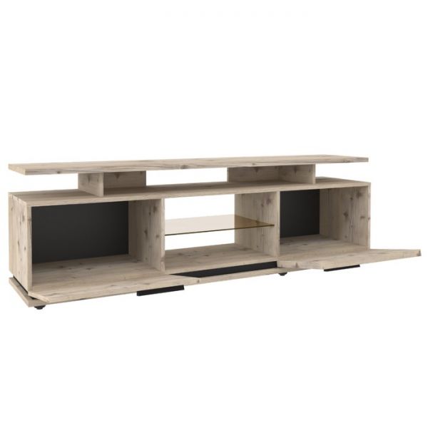 Тумба ТВ Nature 3, 1680 ? 416 ? 537 мм, цвет гаскон пайн / чёрный