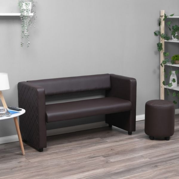 Диван "Йокки" , экокожа черный