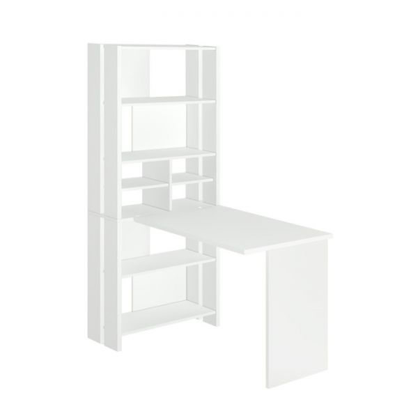 Компьютерный стол, 700 ? 1322 ? 1785 мм, цвет белый жемчуг