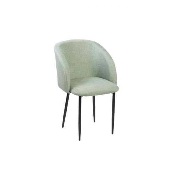 Стул Милли Мидеа 04 фисташка/ Лайт металл Черный глянец