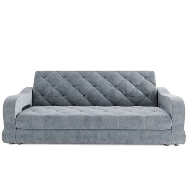 Прямой диван «Бруно 1», механизм книжка, велюр, цвет селфи 01