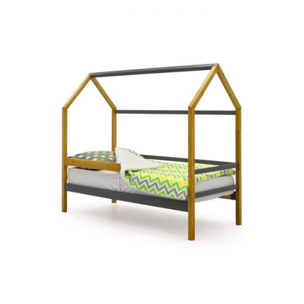 Детская кровать-домик Бельмарко Svogen дерево-графит