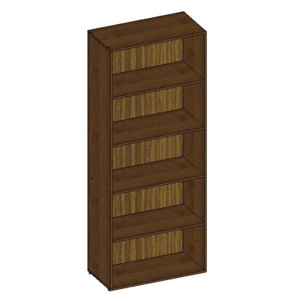 Шкаф стеллаж НШ-1, 760 ? 380 ? 1890 мм, белый шагр