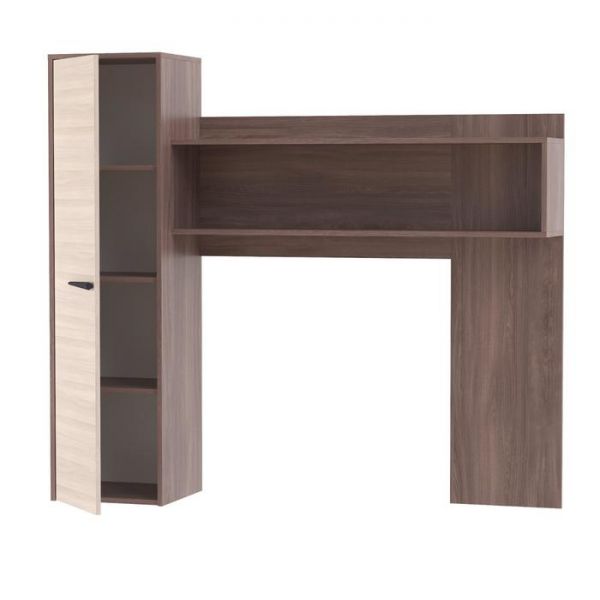 Надстройка для тумбы под ТВ 2 Оптима, 1570х357х1408, Шимо темный/Шимо светлый