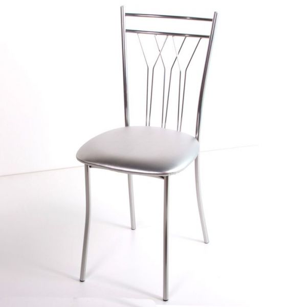 Стул на металлокаркасе Премьер СТ хром люкс/красный