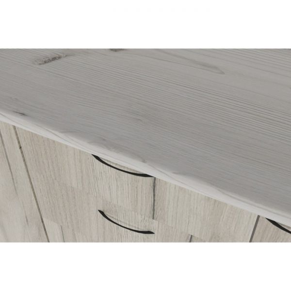 Кухонный гарнитур Лидия компакт 2200х600 Белый/Сосна/Капри, Бетон темный