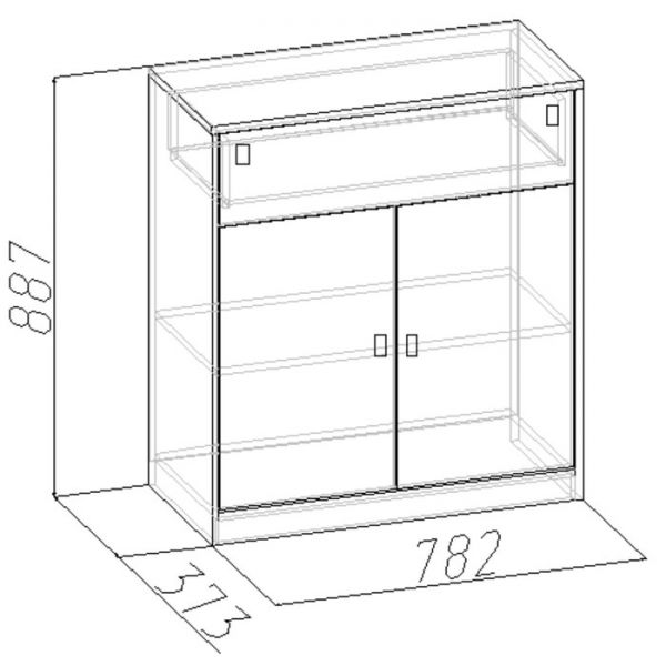 Тумба «Комфорт 31», 782 ? 373 ? 887 мм, цвет венге