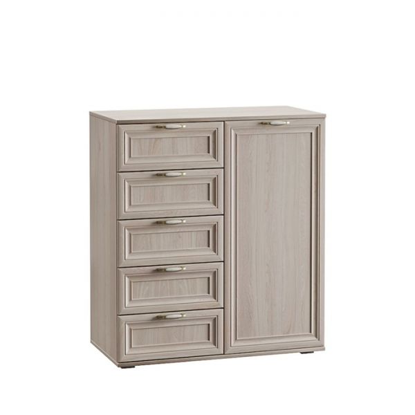 Комод Бьянка 1457, 898х452х1014, Ясень анкор светлый