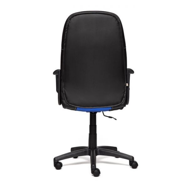 Кресло PARMA экокожа, черный/синий 36-6/36-39