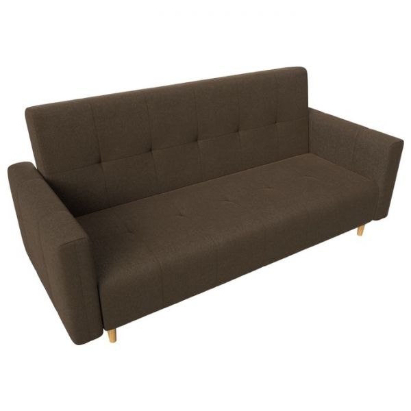 Прямой диван-книжка «Вест», механизм книжка, рогожка, цвет бежевый