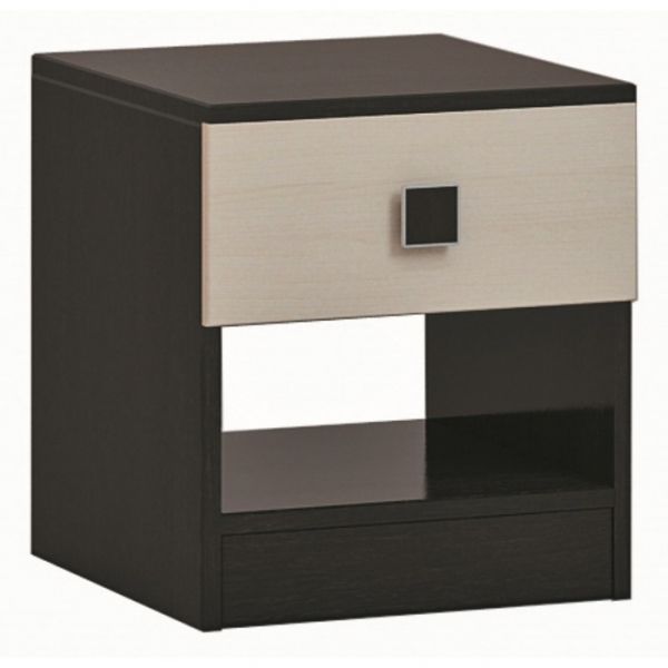 Тумба прикроватная «Люсси», 454 ? 426 ? 408 мм, цвет венге / дуб девон