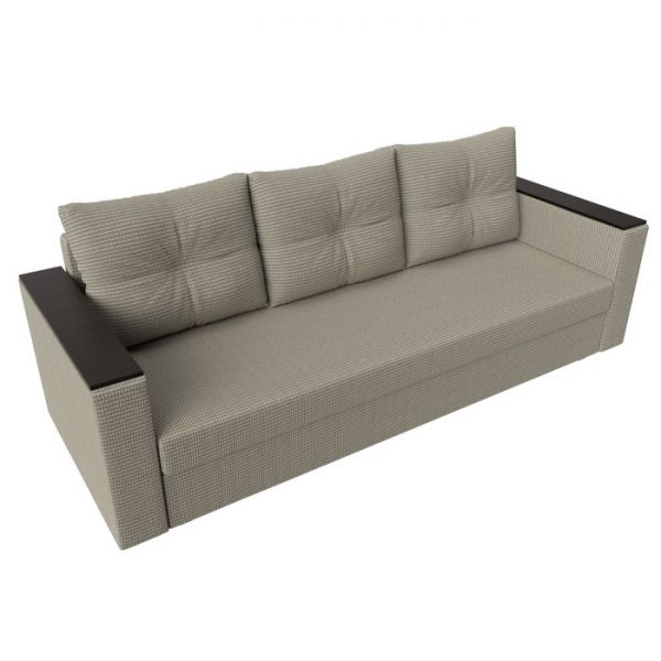 Диван прямой «Атланта лайт», без стола, еврокнижка, рогожка, цвет бежевый