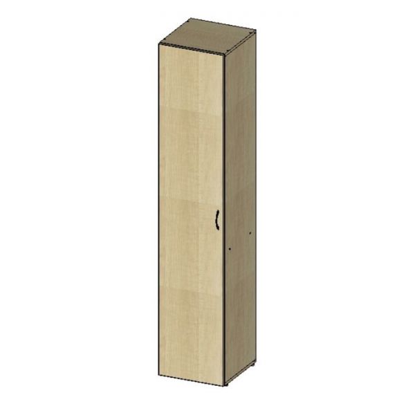 Шкаф для документов НШ-9, 383 ? 380 ? 1890 мм, белый шагр