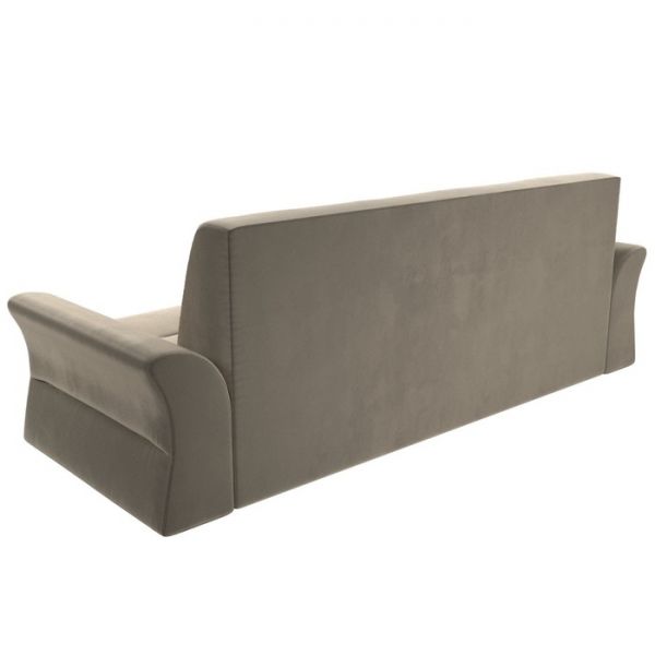 Прямой диван «Клайд», механизм дельфин, микровельвет, цвет бежевый