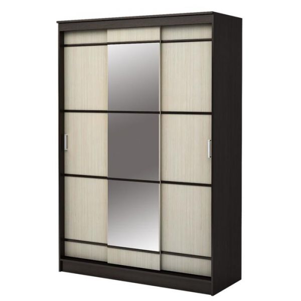 Шкаф-купе 1,5м Сакура 1500х610х2200 Венге/Дуб белфорт