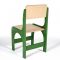 Стул детский регулируемый Альфа 00-1, Зеленый/Лак